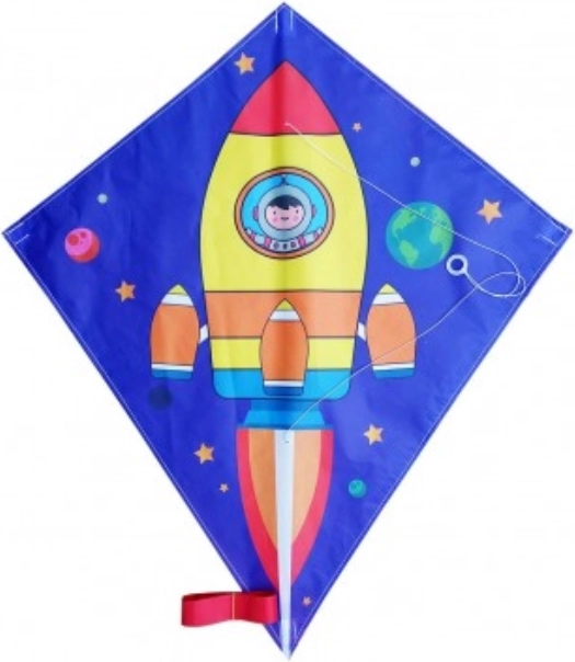 Létající drak Kosmická raketa 70x60 cm