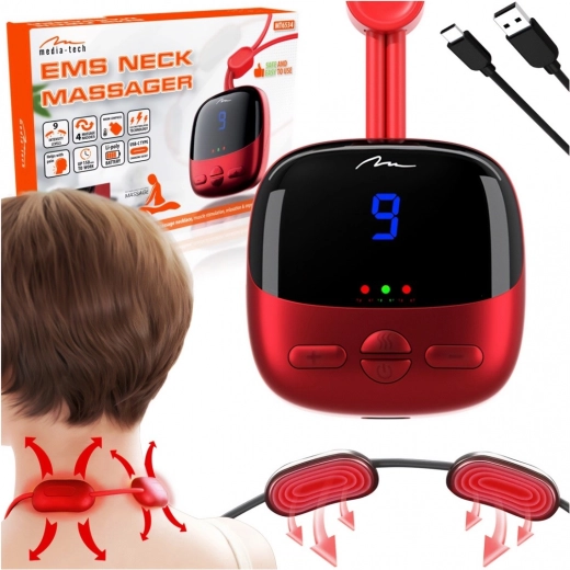 Masážní přístroj na krk a šíji Media-Tech EMS Neck Massager