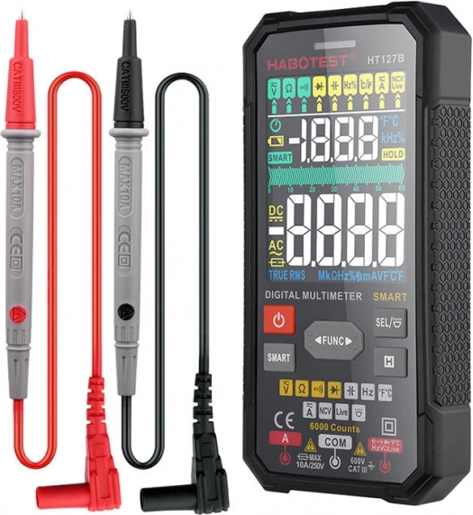 Digitální multimetr HABOTEST HT127B s NCV a měřením teploty