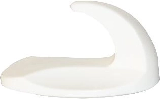 Samolepicí oválné háčky, bílé, 2 ks