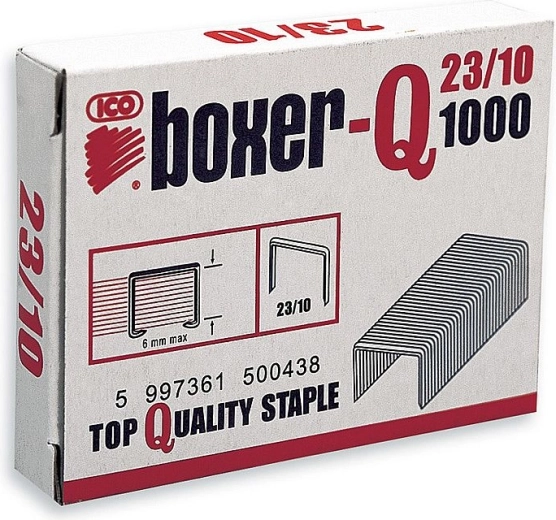 Sešívací spony 23/10 pozinkované, 1000 ks