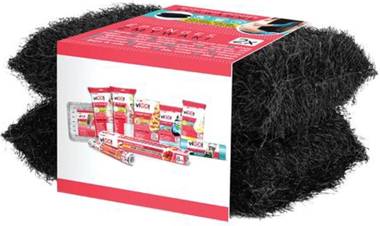 VIGO! černé houbičky na nádobí 2 ks