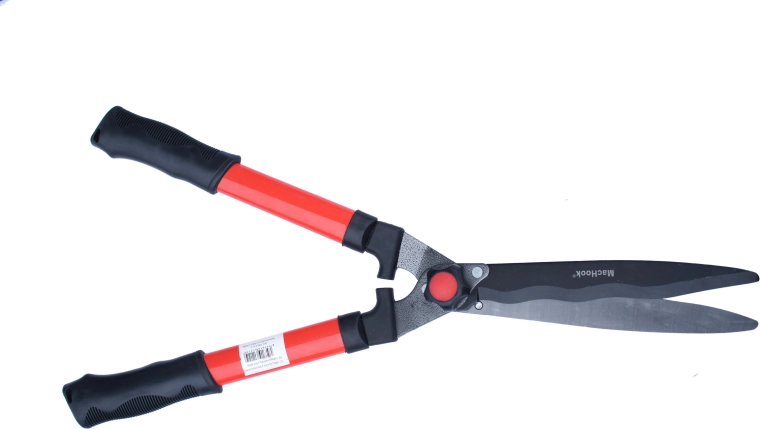 vlnité nůžky na keře a živé ploty s nepřilnavými čepelemi