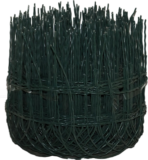 Okrasné pletivo zelené 25 cm x 25 m, oka 150 × 82 mm, drát 3,1/2,0 mm