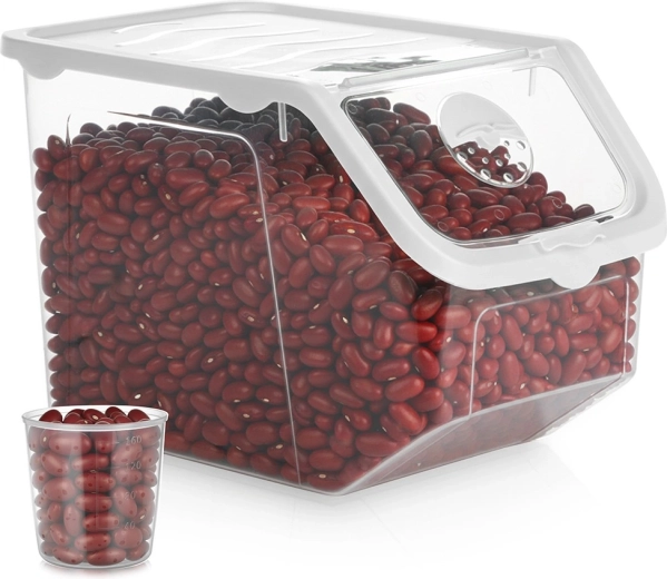 Průhledná nádoba s víkem na ovoce a zeleninu 12 l