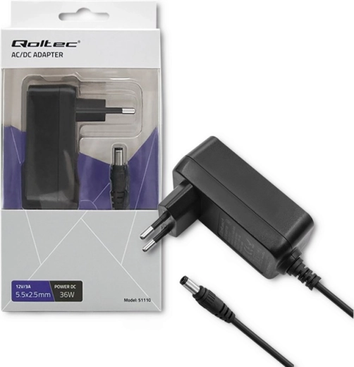 Síťový adaptér Qoltec 36W 12V 3A