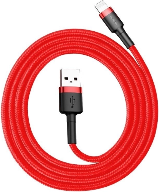 Baseus Cafule nabíjecí kabel USB–Lightning 3 m, 2 A, červený