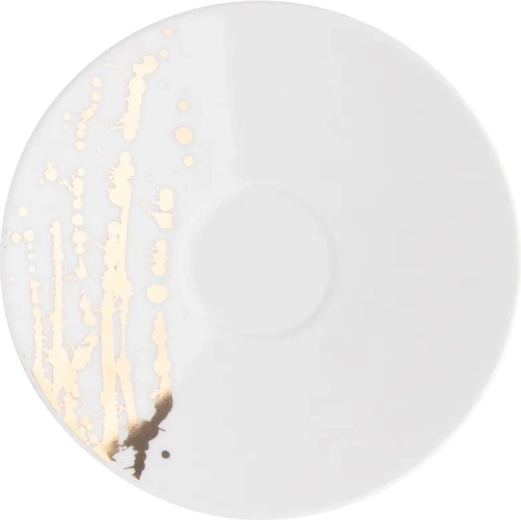 Splendor spodek 16 cm bílý se zlatým dekorem