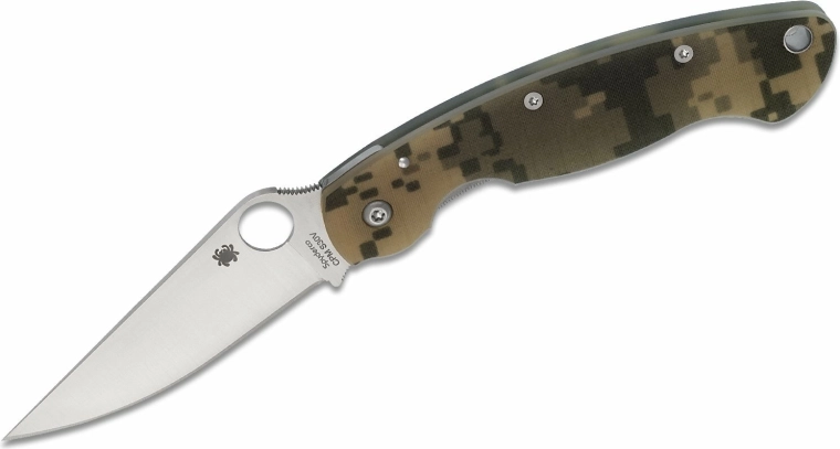 Spyderco Military Digital Camo taktický kapesní nůž 10,2 cm, satin, G10