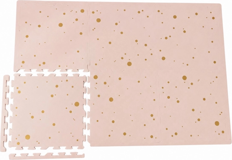 NIDO NIDO pěnová hrací podložka Pink and Gold Confetti