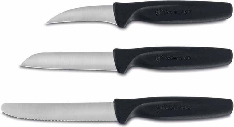 Sada barevných nožů Wüsthof, 3 ks, černá