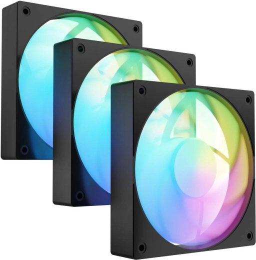 Fury Sai s12 argb pwm sada 3 černých ventilátorů