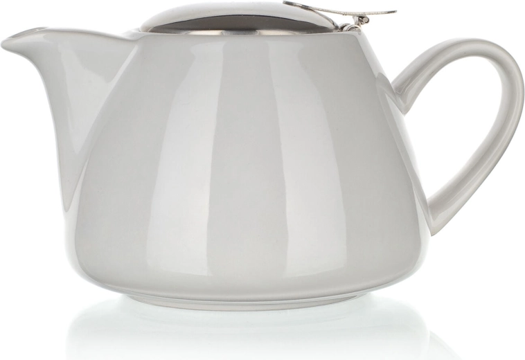 Keramická čajová konvice s nerezovým sítkem 1,2 l BONNET – bílá