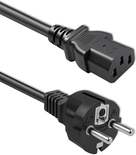 Napájecí kabel Qoltec Schuko (CEE 7/7) – IEC C13, 3 m