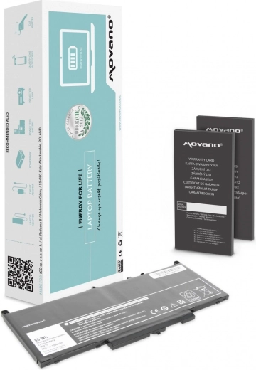 Baterie do notebooku Dell Latitude E7270/E7470 Movano 7200 mAh (55 Wh)