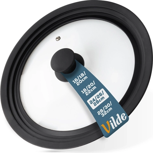 Univerzální skleněná silikonová poklice 24/26/28 cm