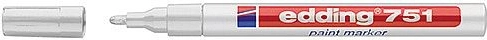 Lakový popisovač bílý Edding 751, 1–2 mm