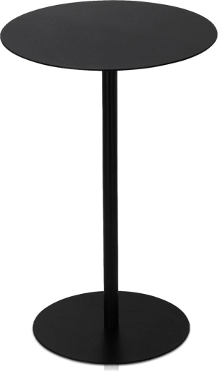 Kulatý kovový odkládací stolek černý 35 × 53 cm Trends4You