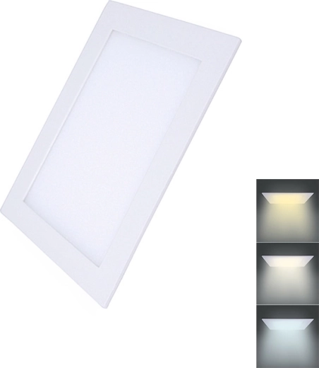 Solight LED mini panel CCT podhledový čtvercový 12 W 900 lm