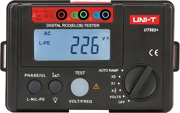 Uni-T tester proudových chráničů UT582+