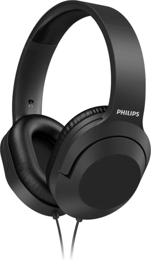 Philips drátová sluchátka na uši černá