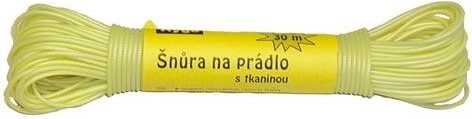 Šňůra na prádlo 30 m s plastovým potahem – mix barev