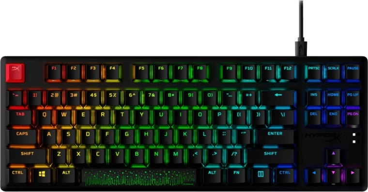 HyperX Alloy Origins Core PBT HX Blue herní mechanická klávesnice TKL