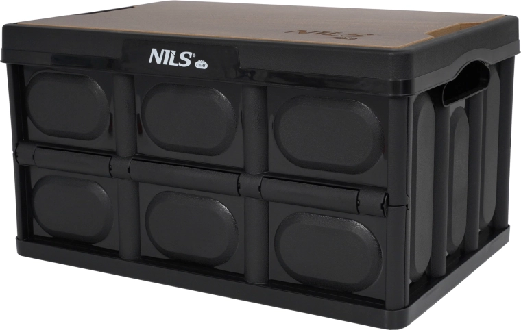 Skládací přepravka s dřevěným víkem 2v1 20 l NILS Camp