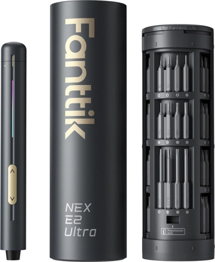 Fanttik E2 Ultra mini elektrický přesný šroubovák s 50 bity S2