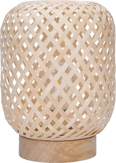 Solight ratanová LED lucerna s teplým bílým světlem 19 cm