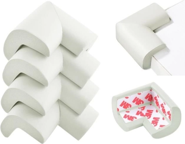 Pěnové chrániče rohů – 4 ks – Bílá