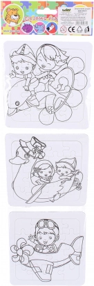 Omalovánkové puzzle – sada k vybarvení