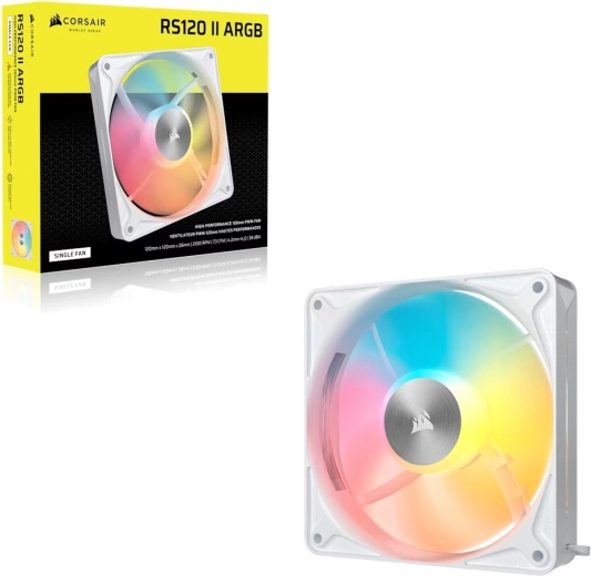 Ventilátor CORSAIR RS120 II ARGB 120 mm bílý