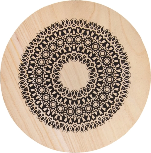 Dřevěná podložka pod hrnec Mandala 20 cm