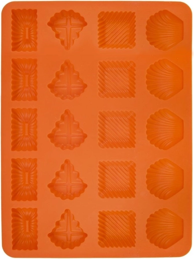 Silikonová forma na sušenky SILLINIE, hnědá