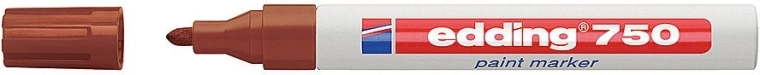 Lakový popisovač edding 750, hnědý