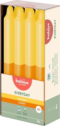 Vonná kónická svíčka mango 180 × 21 mm - 1 kus