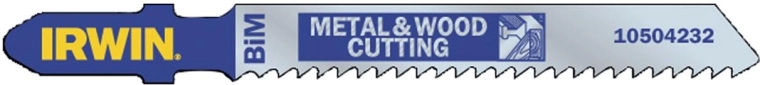 Sada pilových plátků do přímočaré pily IRWIN BIM T345XF, 132 mm, na dřevo a kov (5 ks)