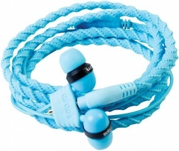 Wraps Talk Lagoon modrá sluchátka do uší s mikrofonem