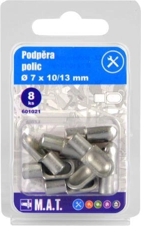 Podpěry polic 7 × 10/13 mm (8 ks)
