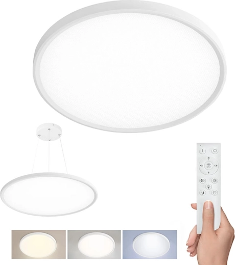 Solight LED stropní svítidlo Estela White UGR s dálkovým ovladačem 40 W 4300 lm 50 cm