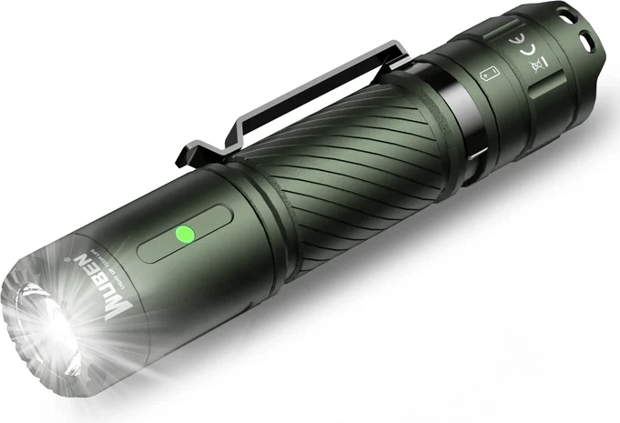 Kapesní svítilna Wuben C3 Army Green 1200 lm, zelená