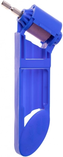 Přenosná bruska na vrtáky – modrá