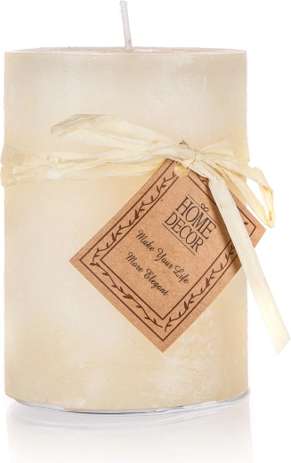 svíčka válec ivory 6,8 × 9,5 cm