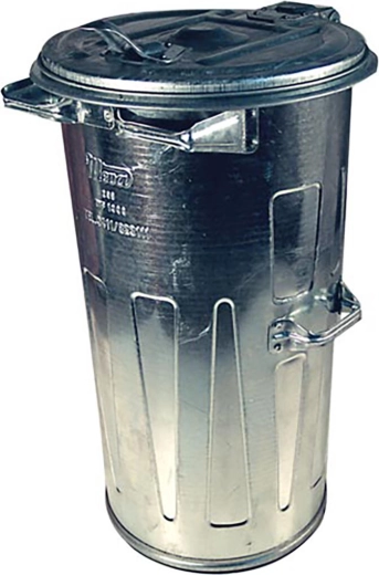 Kulatá pozinkovaná nádoba na odpad 110 l