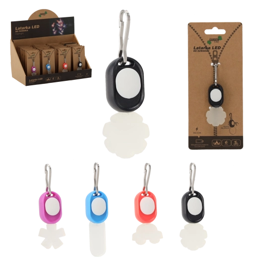 Mini LED svítilna na zip – mix barev