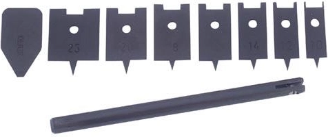 Sada plochých vrtáků do dřeva 10–25 mm, 9 dílů