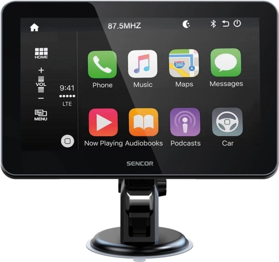 Sencor SCT M750BWT displej do auta s bezdrátovým Apple CarPlay a Android Auto a couvací kamerou