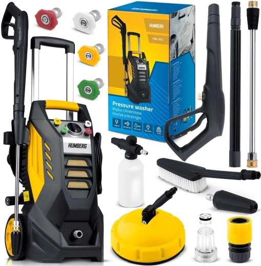 Humberg HM-302 elektrická tlaková myčka se svinovacím bubnem 2500 W