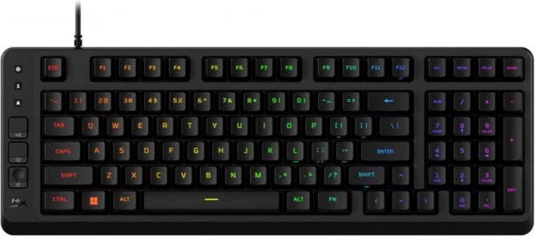 Herní klávesnice HyperX Eve 1800 s kompaktním rozložením 1800 a 10zónovým RGB